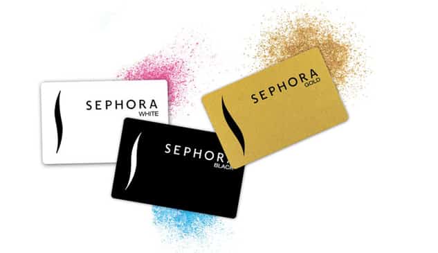 carta fedelta sephora white black gold