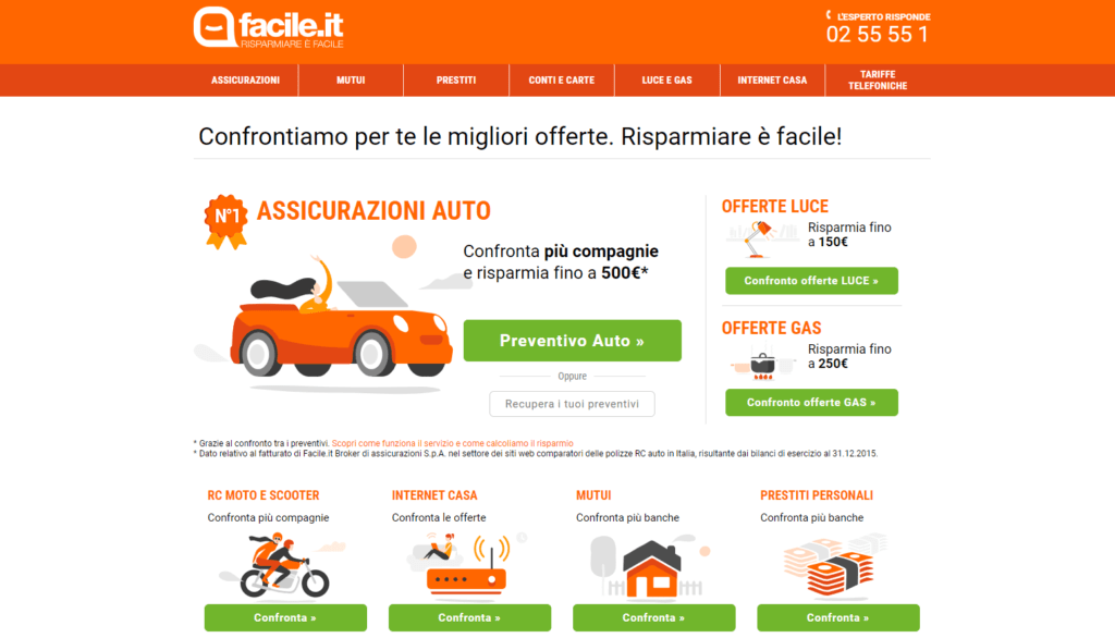 servizio clienti facile.it