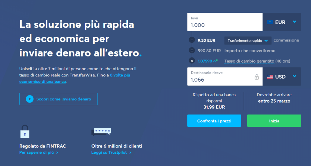 contattare transferwise italia